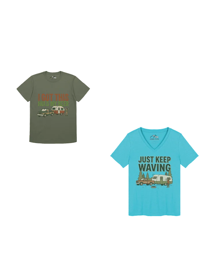 His/Hers Backing in the RV Custom Tee Bundle product image (1)
