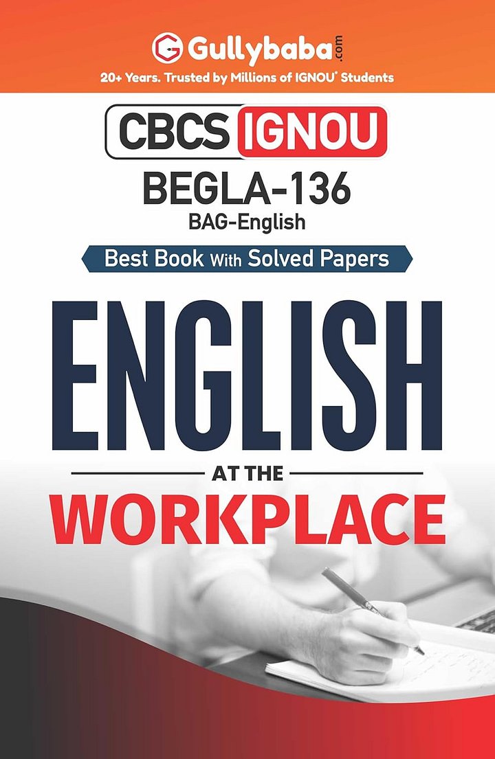 IGNOU BEGLA-136 - English at the Workplace Latest Help Book Edition product image (1)