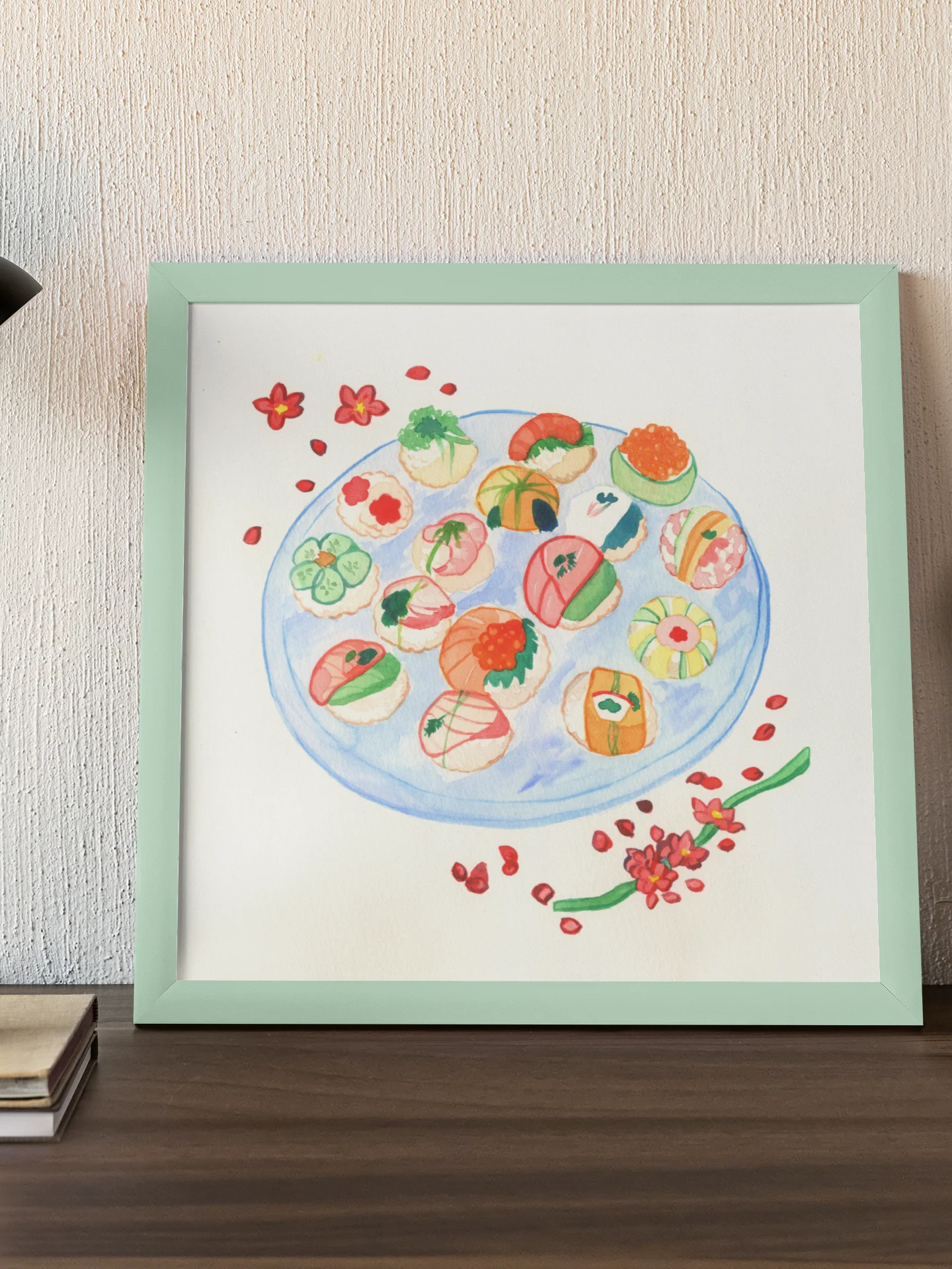 Plate Of Sushi Art Print product image (1)