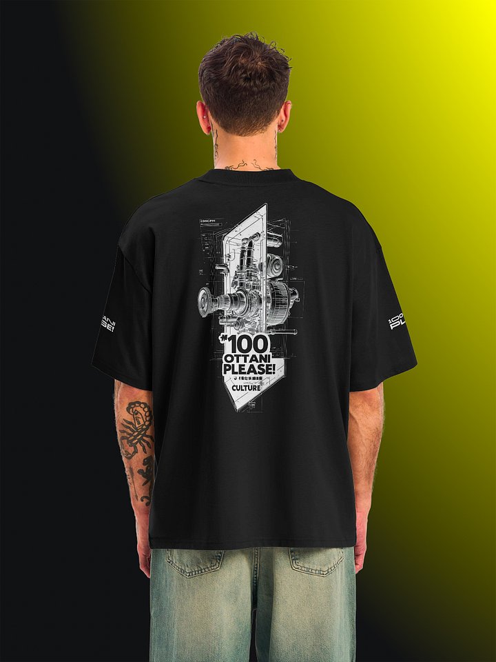 100 Ottani Please!™ Oversized Unisex Racing Streetwear Graphic T-Shirt | Nitro Rush Edition product image (2)