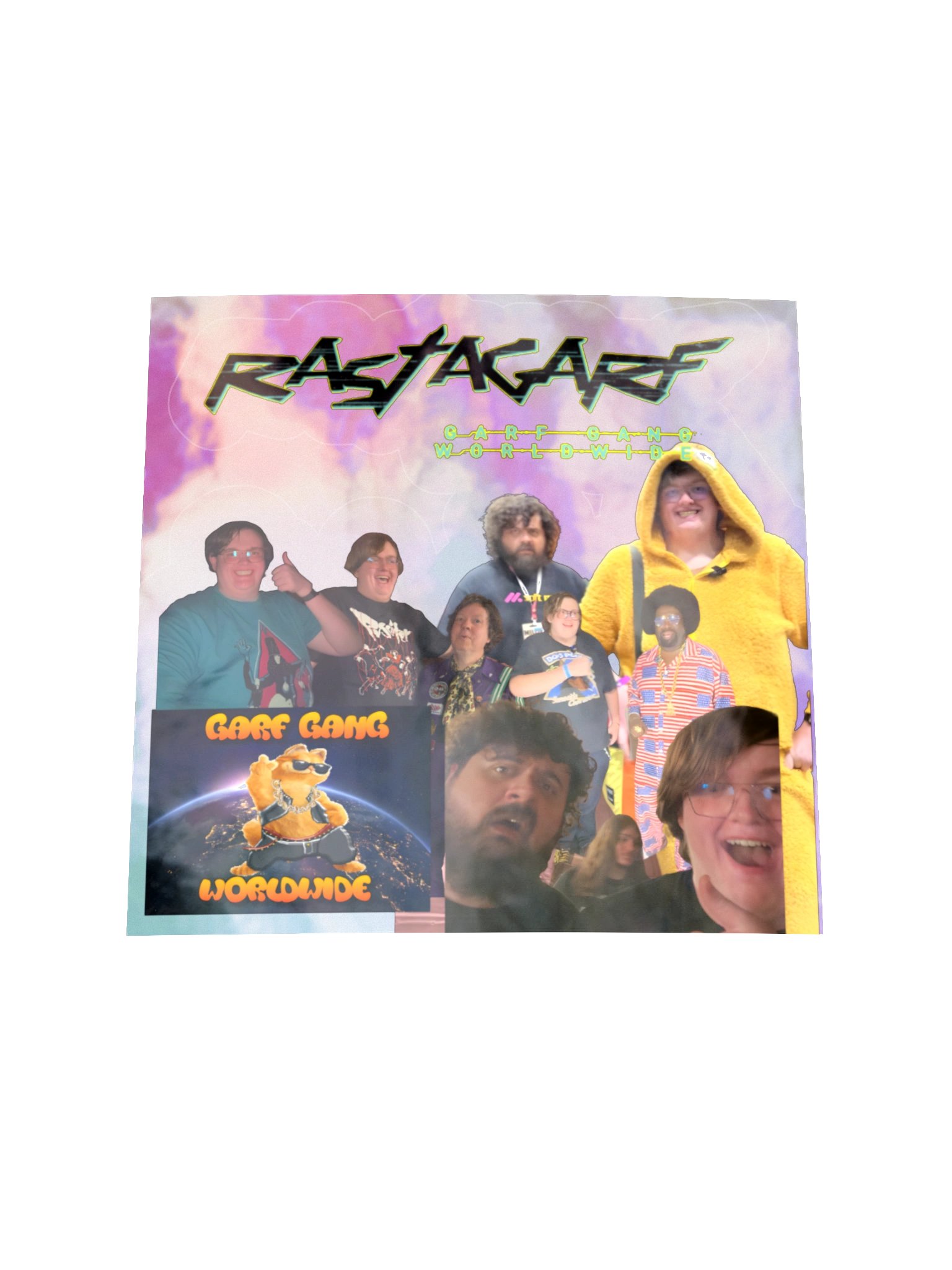 2026 Garfin around the world holographic sticker product image (3)