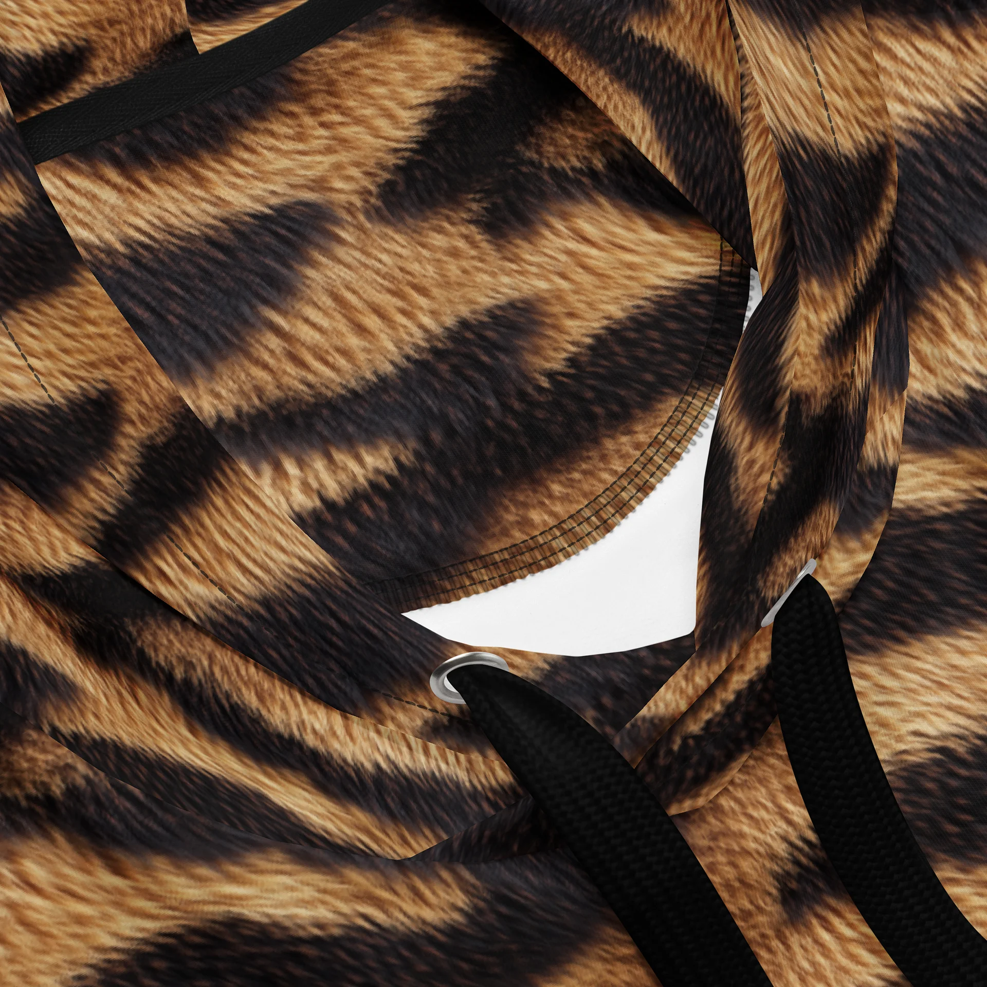 Trendy Bold Brown Leopard Print Unisex Hoodie product image (4)