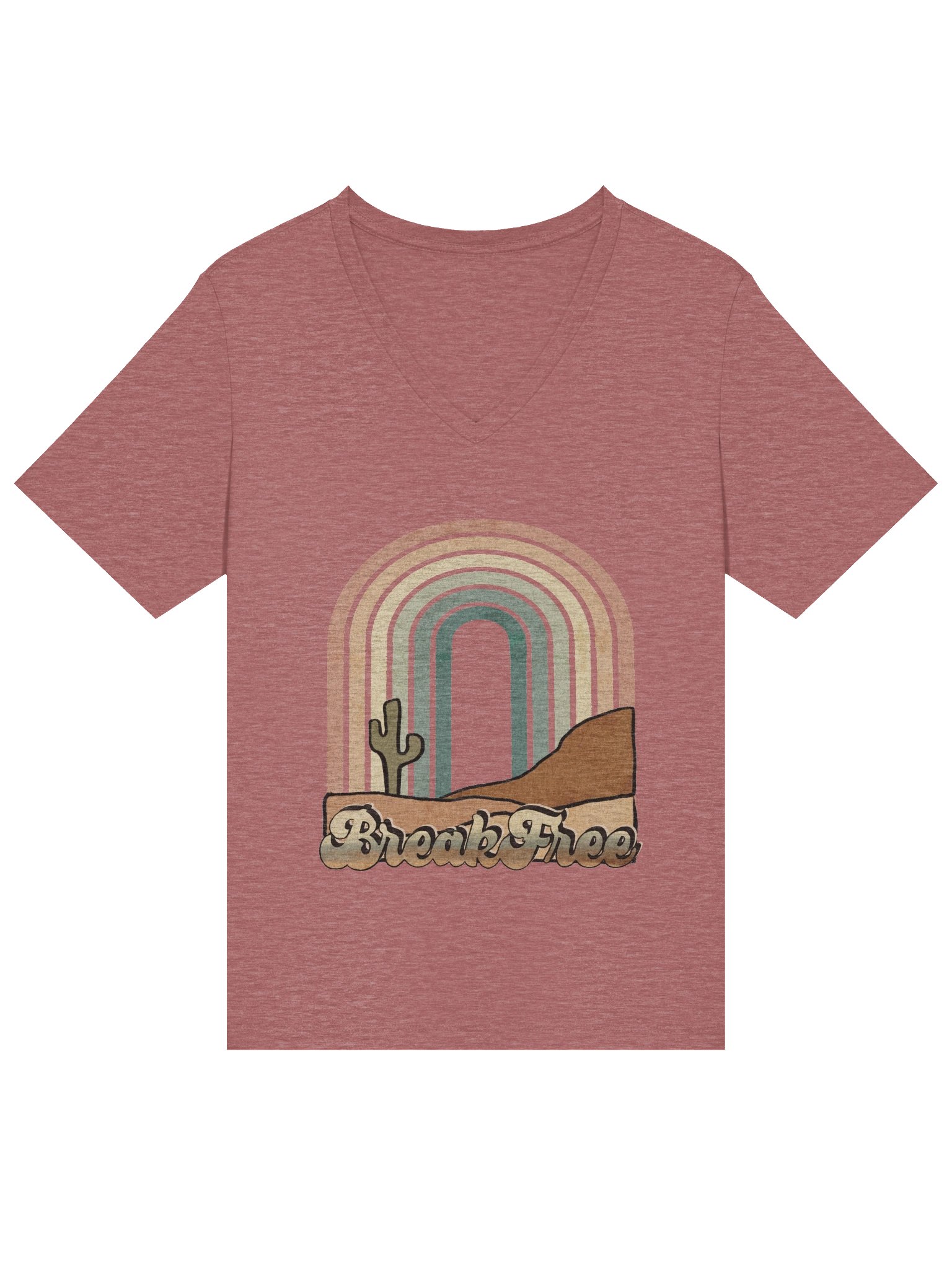 Women's Relaxed V-Neck T-Shirt - Break Free product image (17)