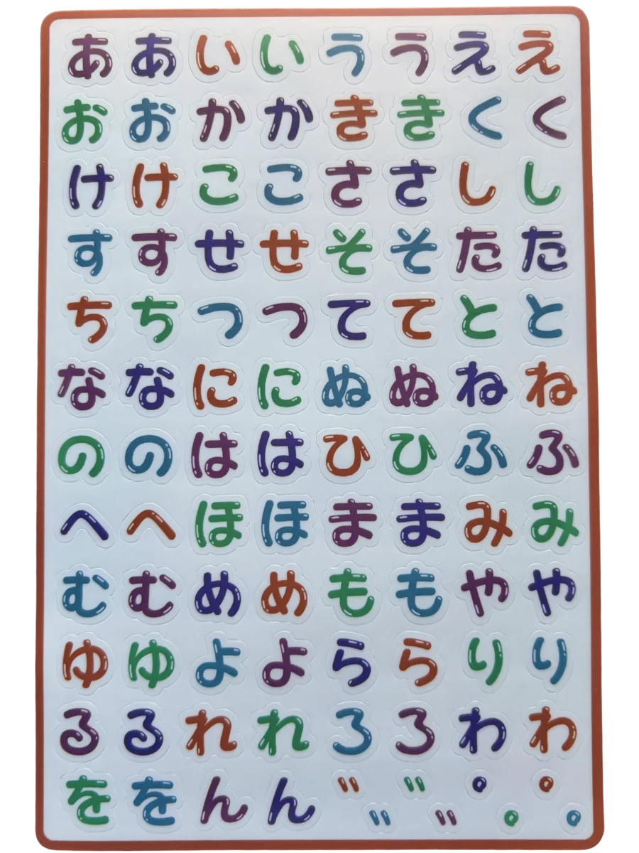 Hiragana Sticker Sheet product image (1)