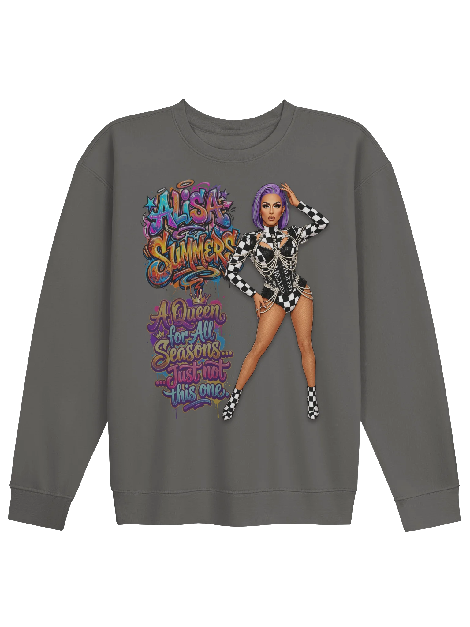 "Queen for All Seasons" Full Graphic Crewneck Sweatshirt product image (1)