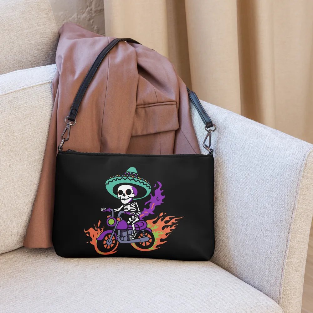 Bone to be Wild Colorful Flip-Sided Faux Leather Crossbody Bag product image (9)