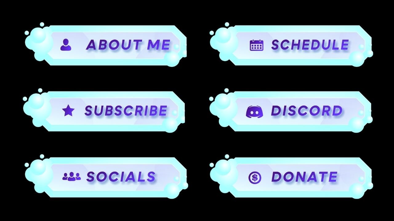 Cloudy Bubbles Twitch Panels product image (1)