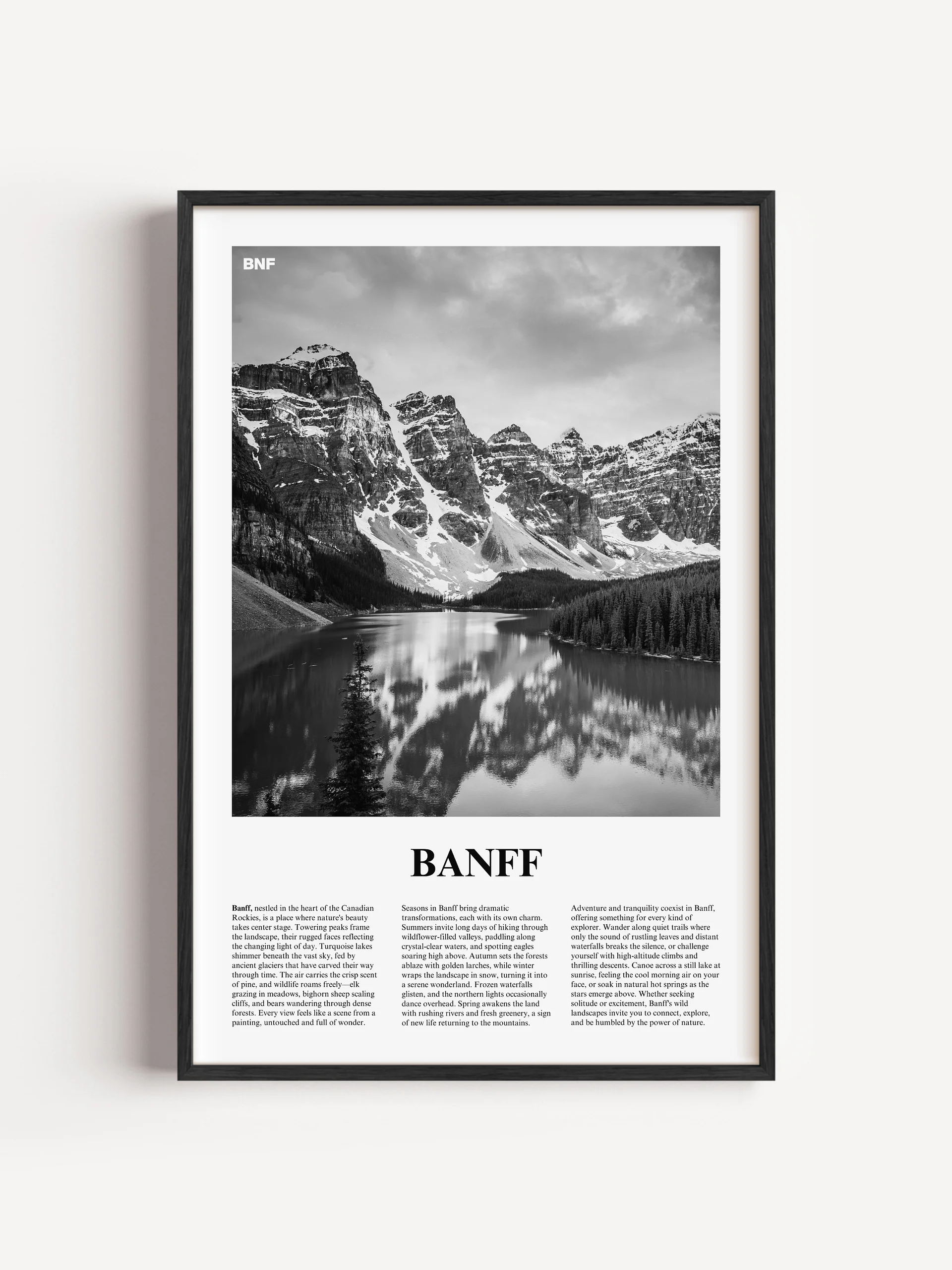Banff 01 Newspaper Poster | Framed product image (1)