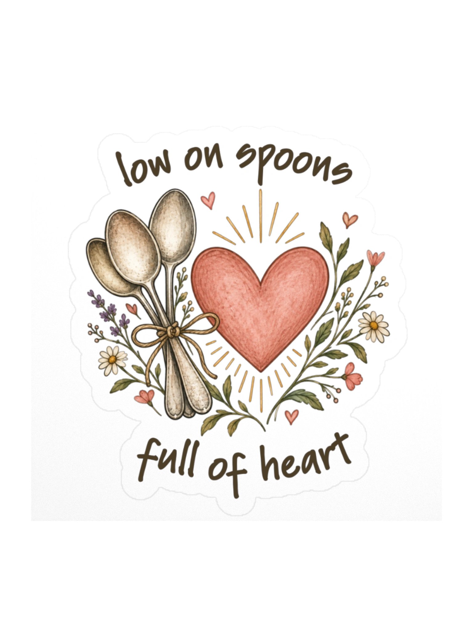 Low on Spoons (Sticker) product image (1)