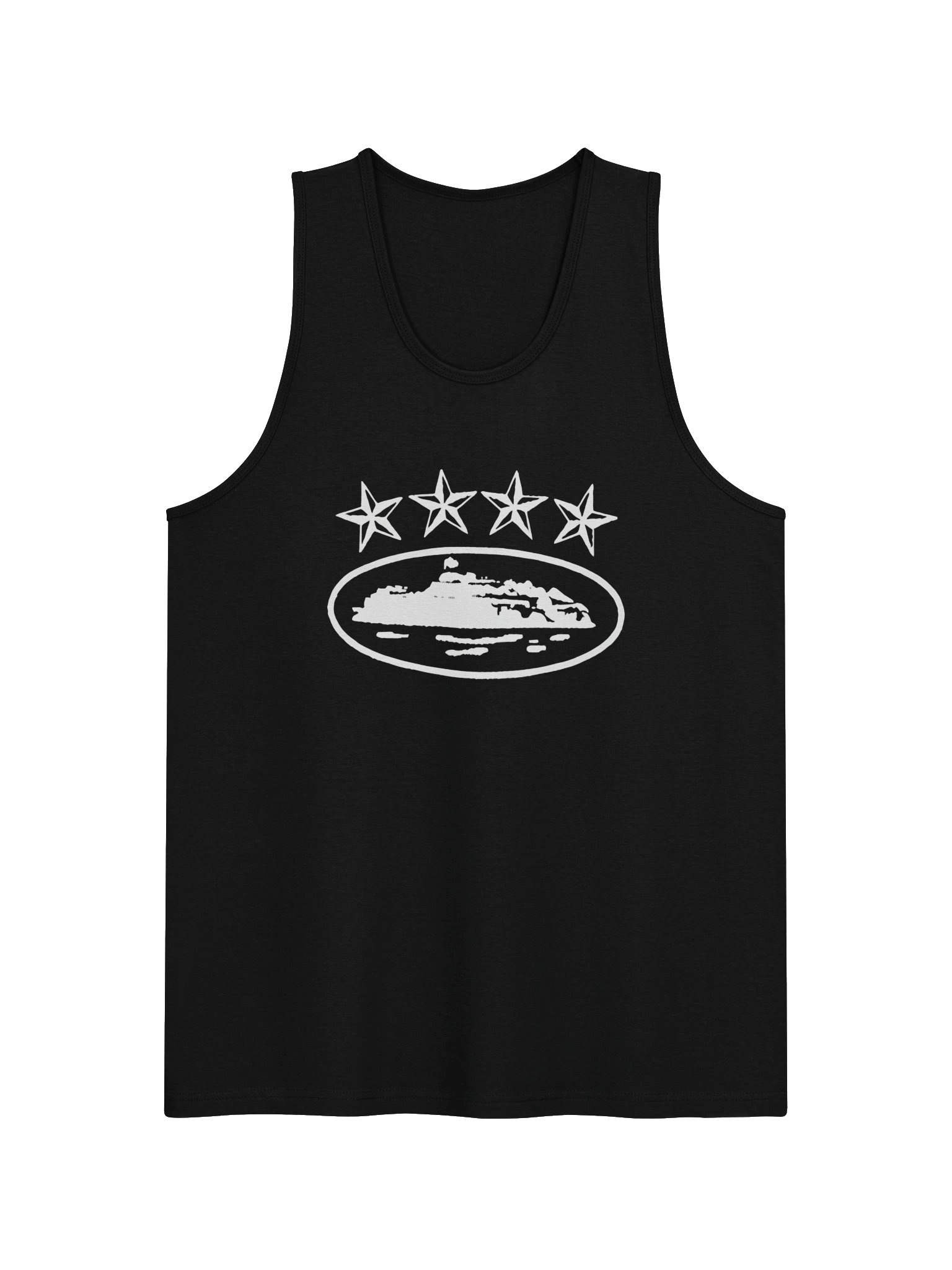 Corteiz 4Starz Alcatraz Tank Top Black product image (1)