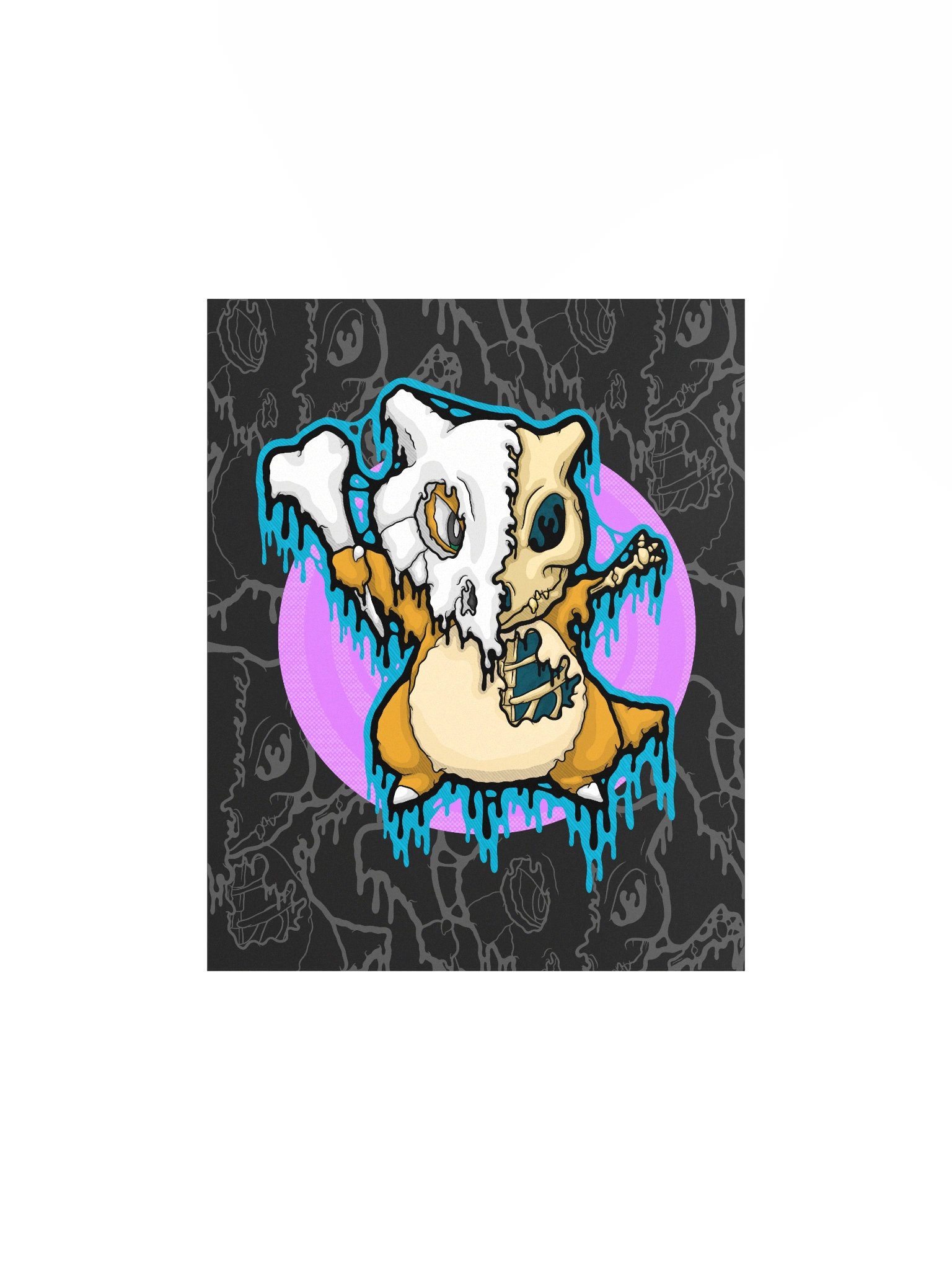 Drippy Bone Mask Skeleton Poster product image (2)