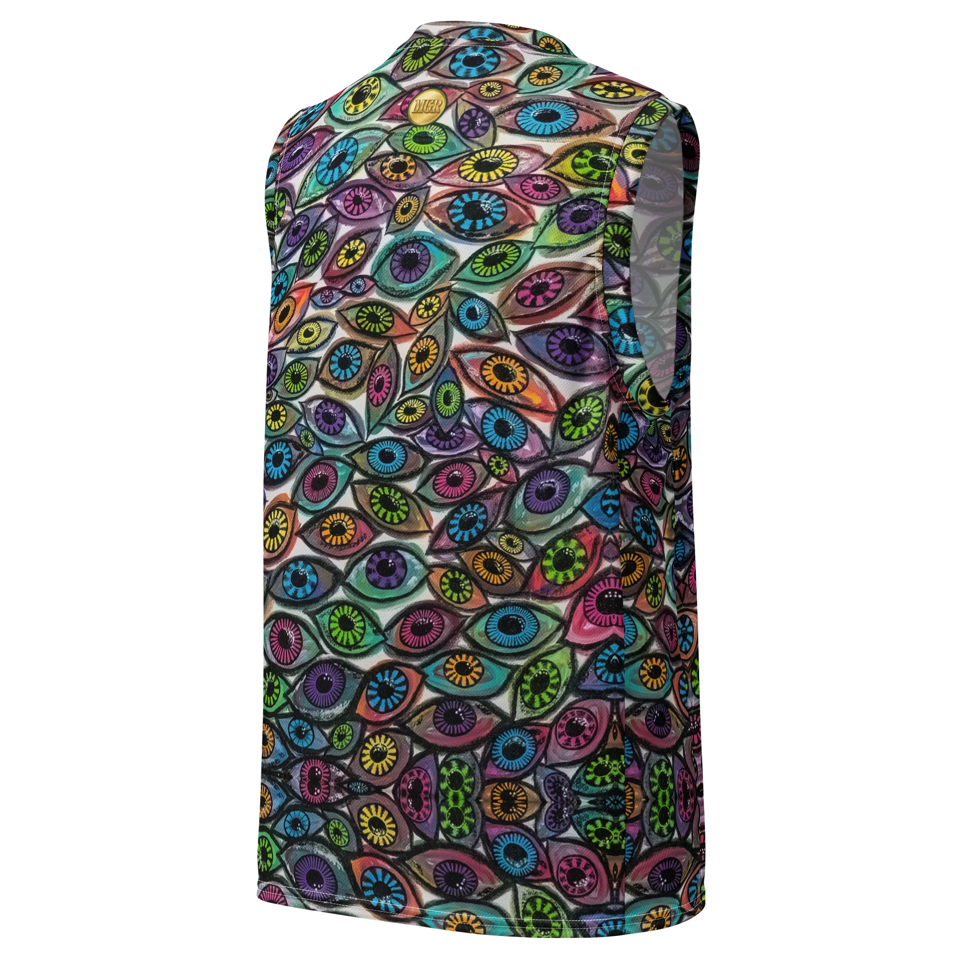 Psychedelic Eyes Recycled Basketball Jersey | Eye See You Too product image (3)