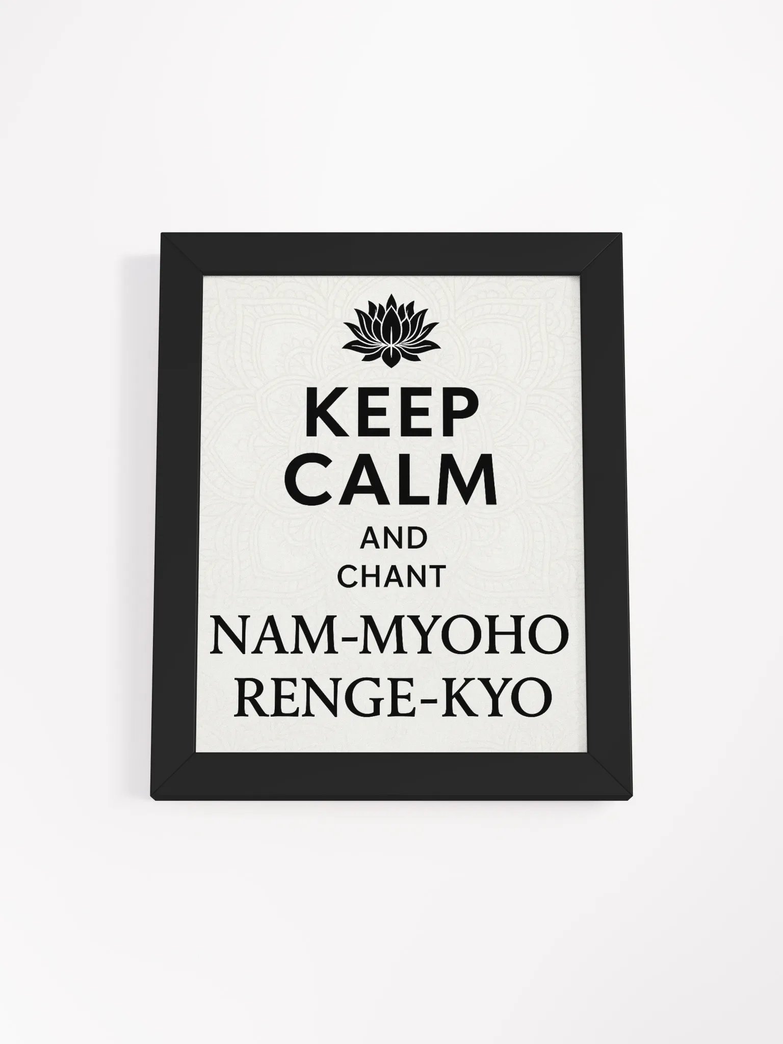 Lotus Chant Framed Matte Poster product image (1)