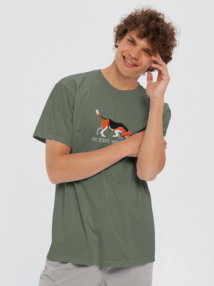 The Beagle Has Landed T-Shirt(Embroidered) of a Beagle product image (2)