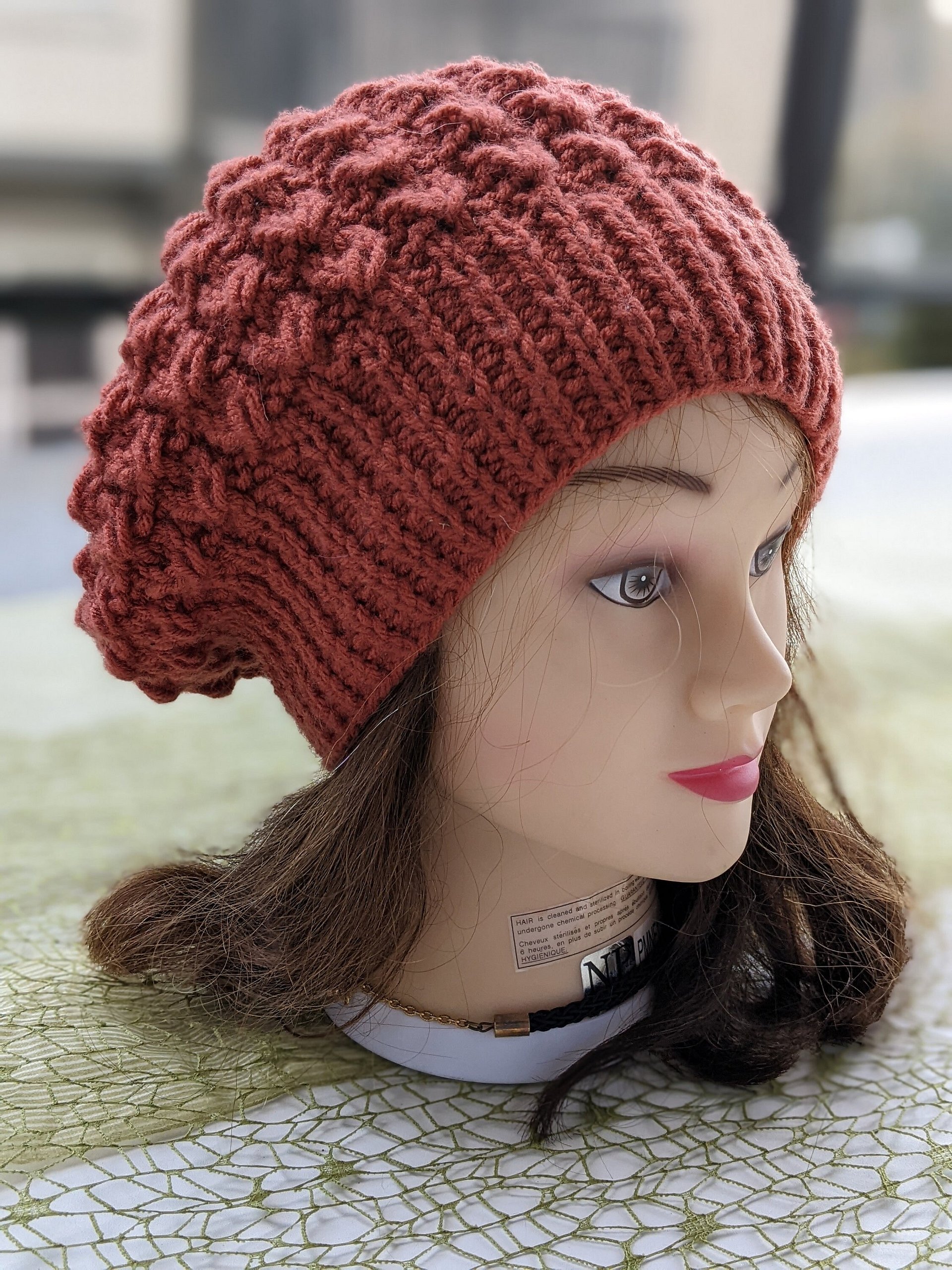 Flat Knit Classic Beret Hat Pattern product image (4)