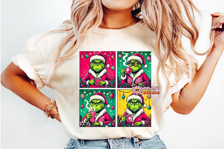 Grinch Waiting for Christmas PNG Design product image (1)
