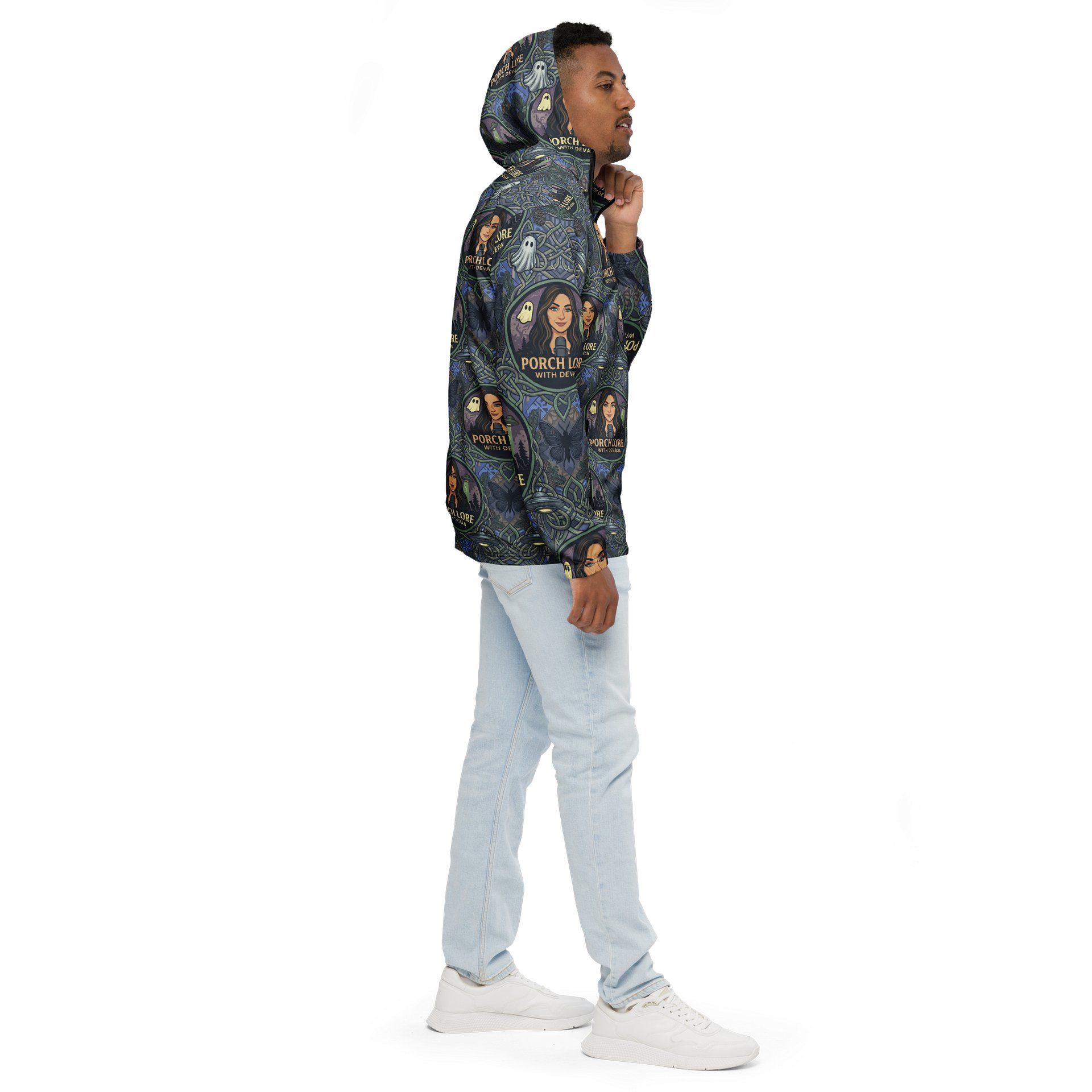 PORCH LORE DEVAN PERIWINKLE MOTH WINDBREAKER JACKET product image (5)
