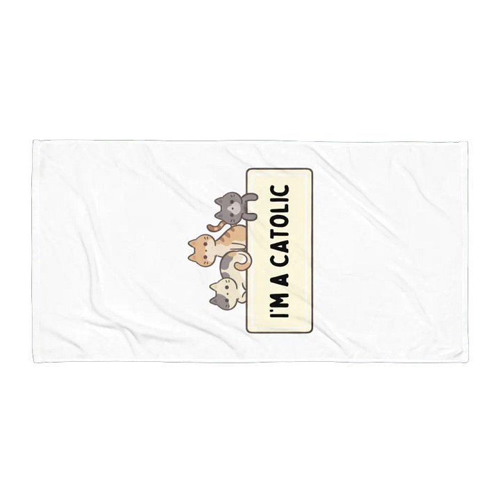 Whimsical Catolic Sublimated Towel product image (1)