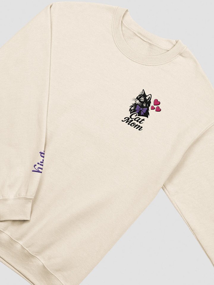 CAT MOM / SWEATSHIRT WITH PERSONALIZED NAME / EMBROIDERED product image (1)
