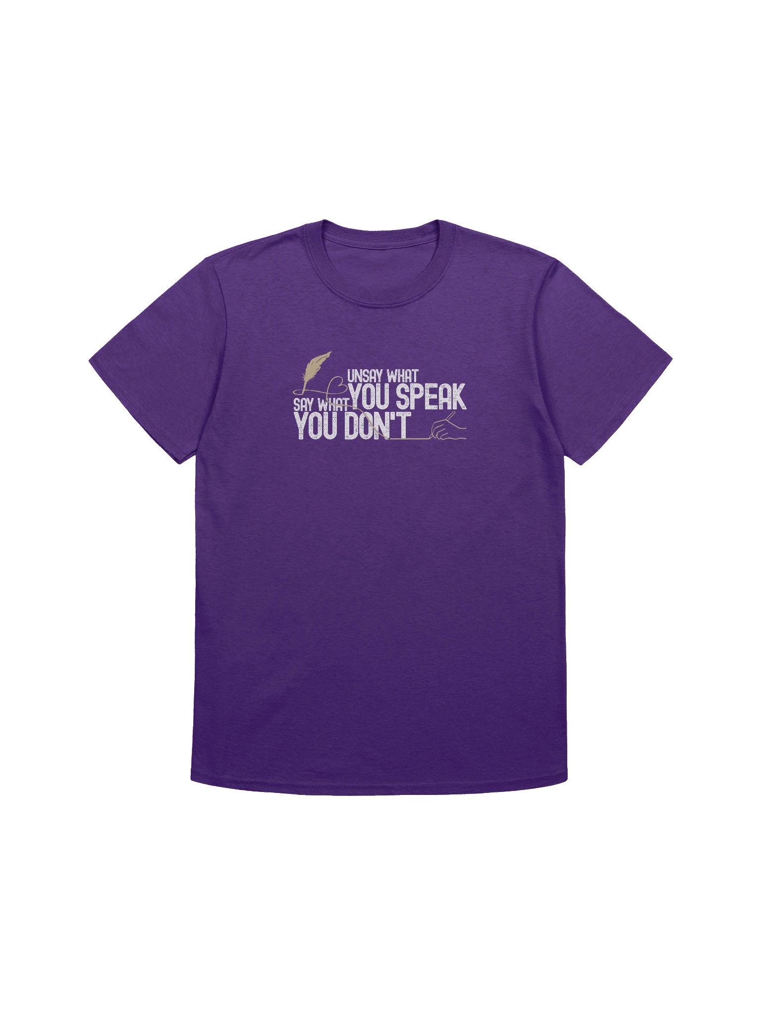The Power Of Wisdom T-Shirt | Unsay What You Speak, Say What You Don't Design | Gildan Softstyle Tee product image (1)