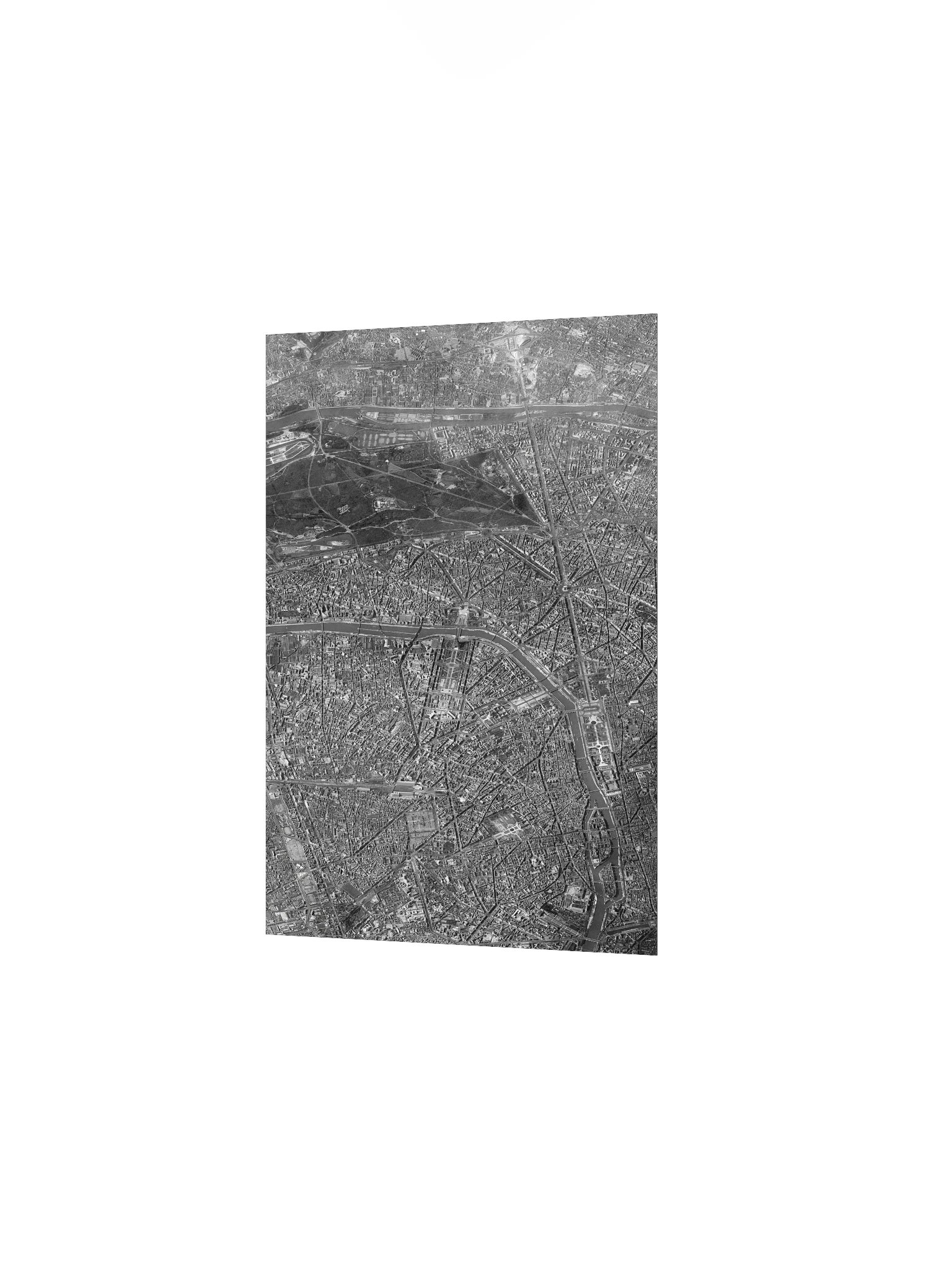 Paris, France (1966) Declassified Spy Satellite Picture (Poster - Portrait) product image (2)