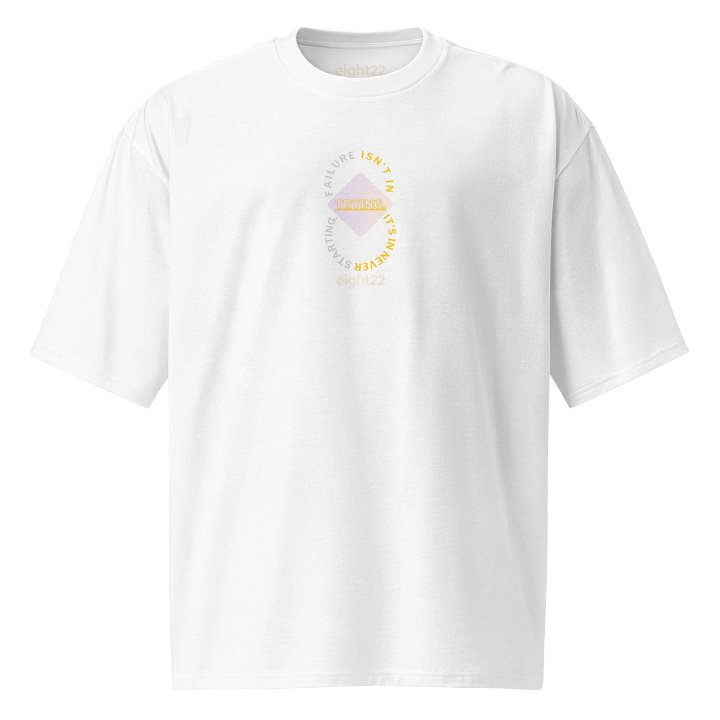 Trying Infinity Struggle eight22 Oversized UNISEX Tee Yell/Grey product image (2)