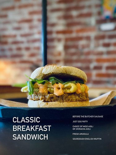 Breakfast Sandwiches at Exquisite Creatures ••• always plant-based, always delicious ••• try the Classic or Egg & Cheese
