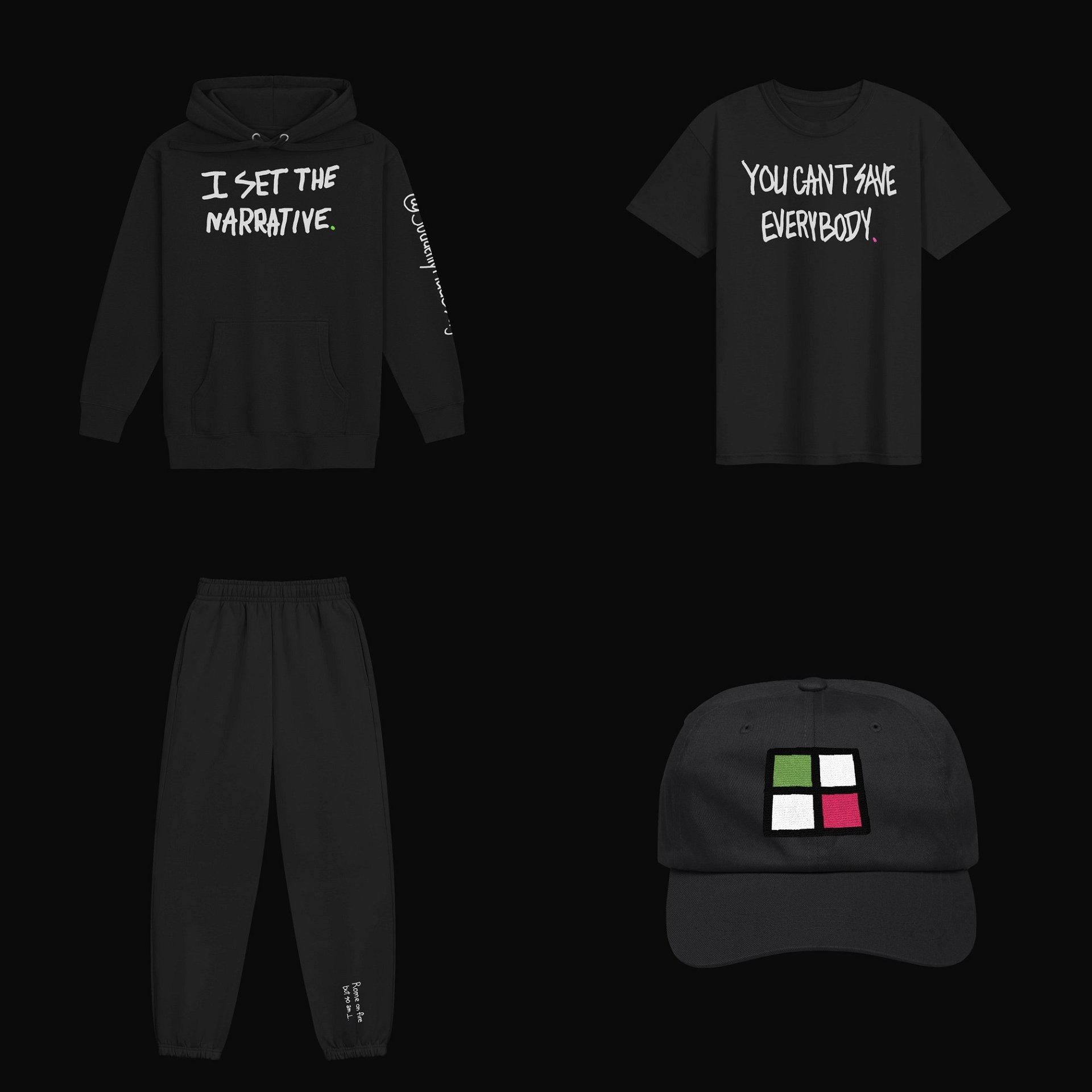 The Blackout Outfit — Hoodie, Tee, Sweats + Hat product image (1)