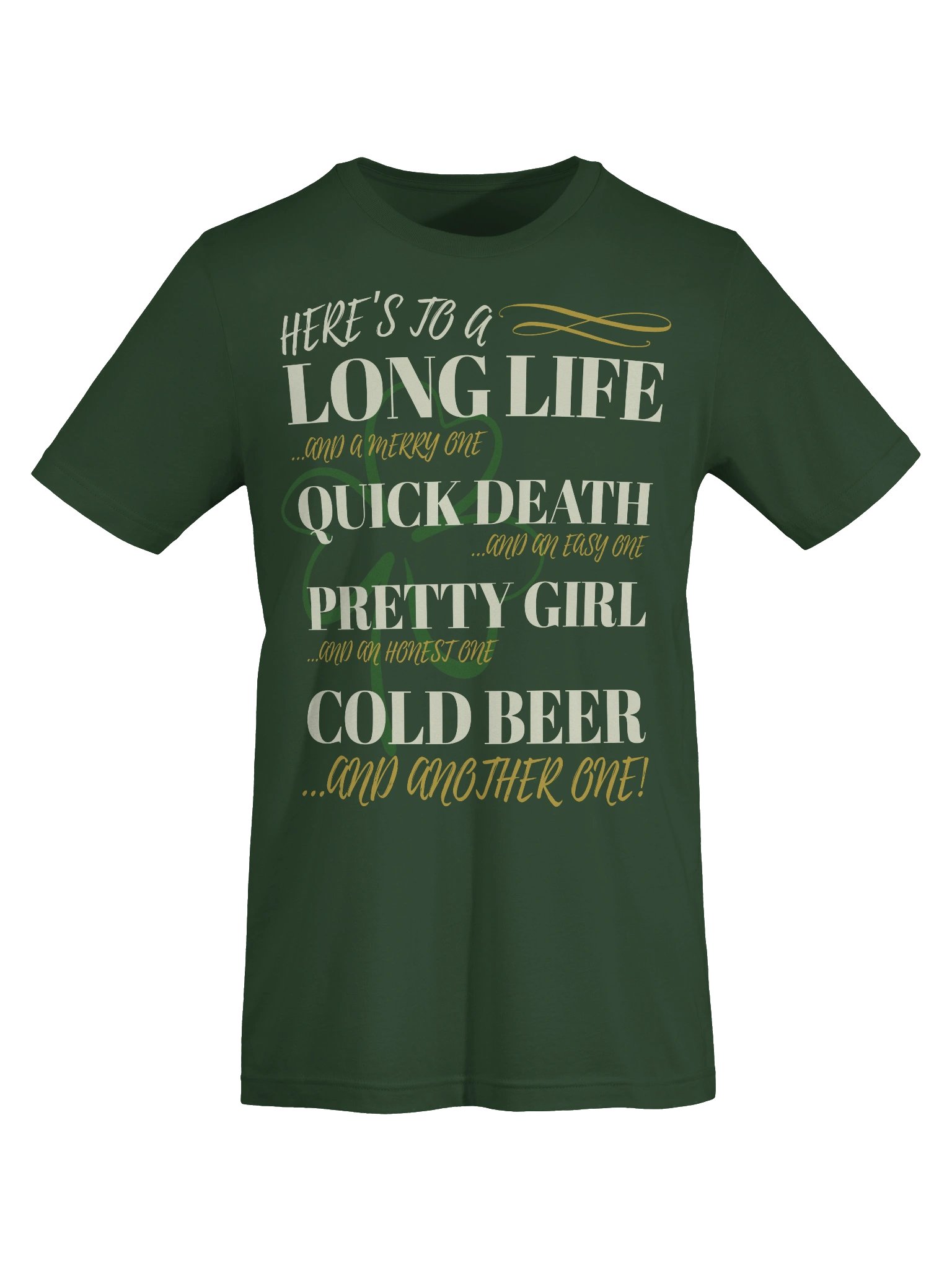 The Traditional Irish Toast T-Shirt | Long Life & Cold Beer | Irish Music & Pub Culture product image (7)