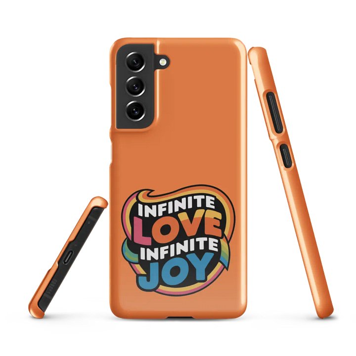 Infinite Love Infinite Joy Snap Case for Samsung (Orange) product image (1)