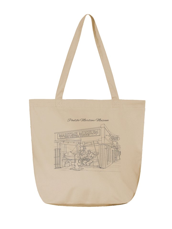 Poulsbo Museums Sketch Tote — Eco-Friendly product image (2)