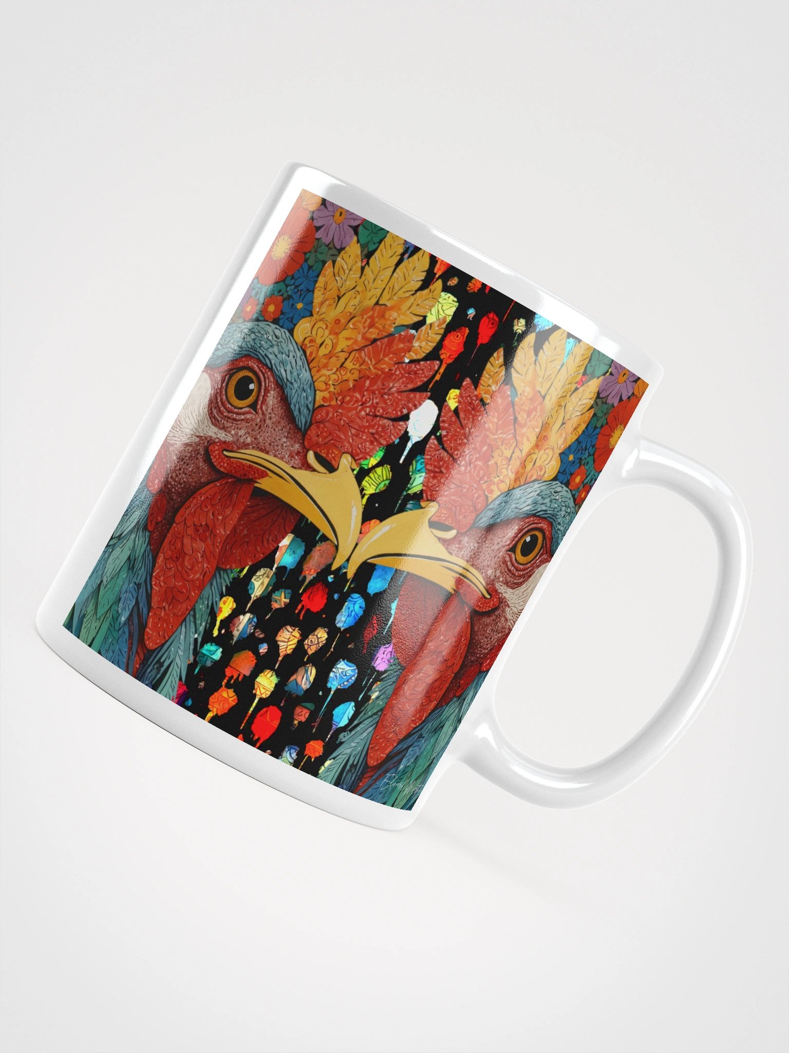 Symmetrical Rooster Rivalry Mug product image (12)