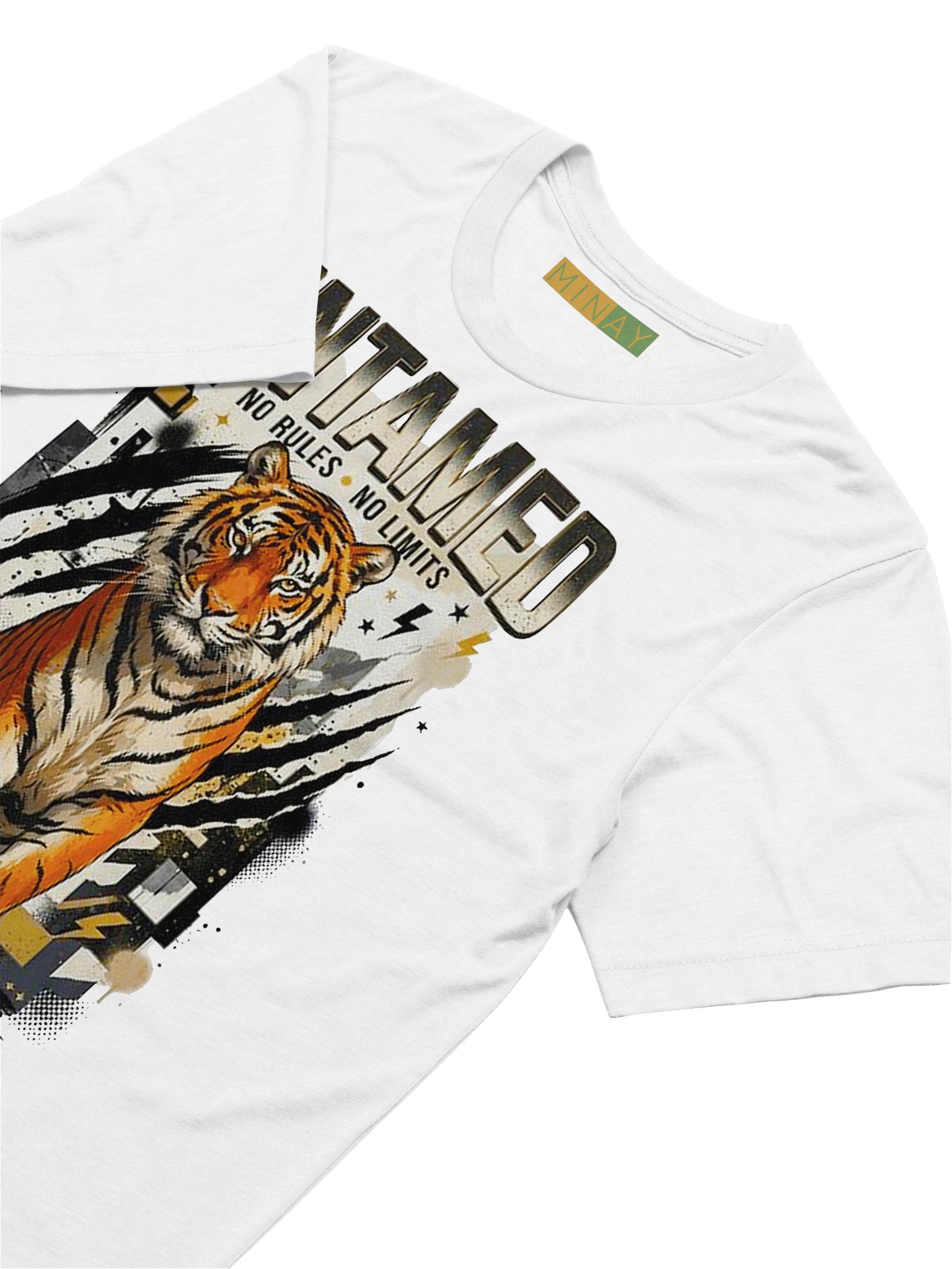 Untamed Tiger Grunge Graffiti Premium Triblend Graphic Tee product image (6)