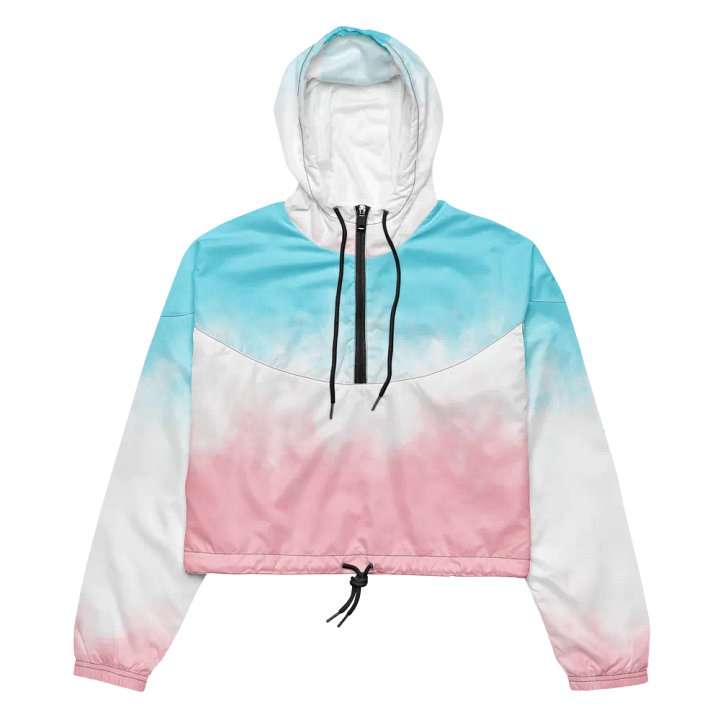 All-Over Print Women's Cropped Windbreaker product image (2)