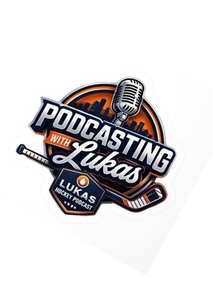 Podcasting with Lukas sticker product image (2)