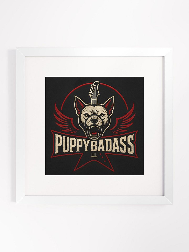 Rock & Roll Pup Framed Matte Poster product image (1)