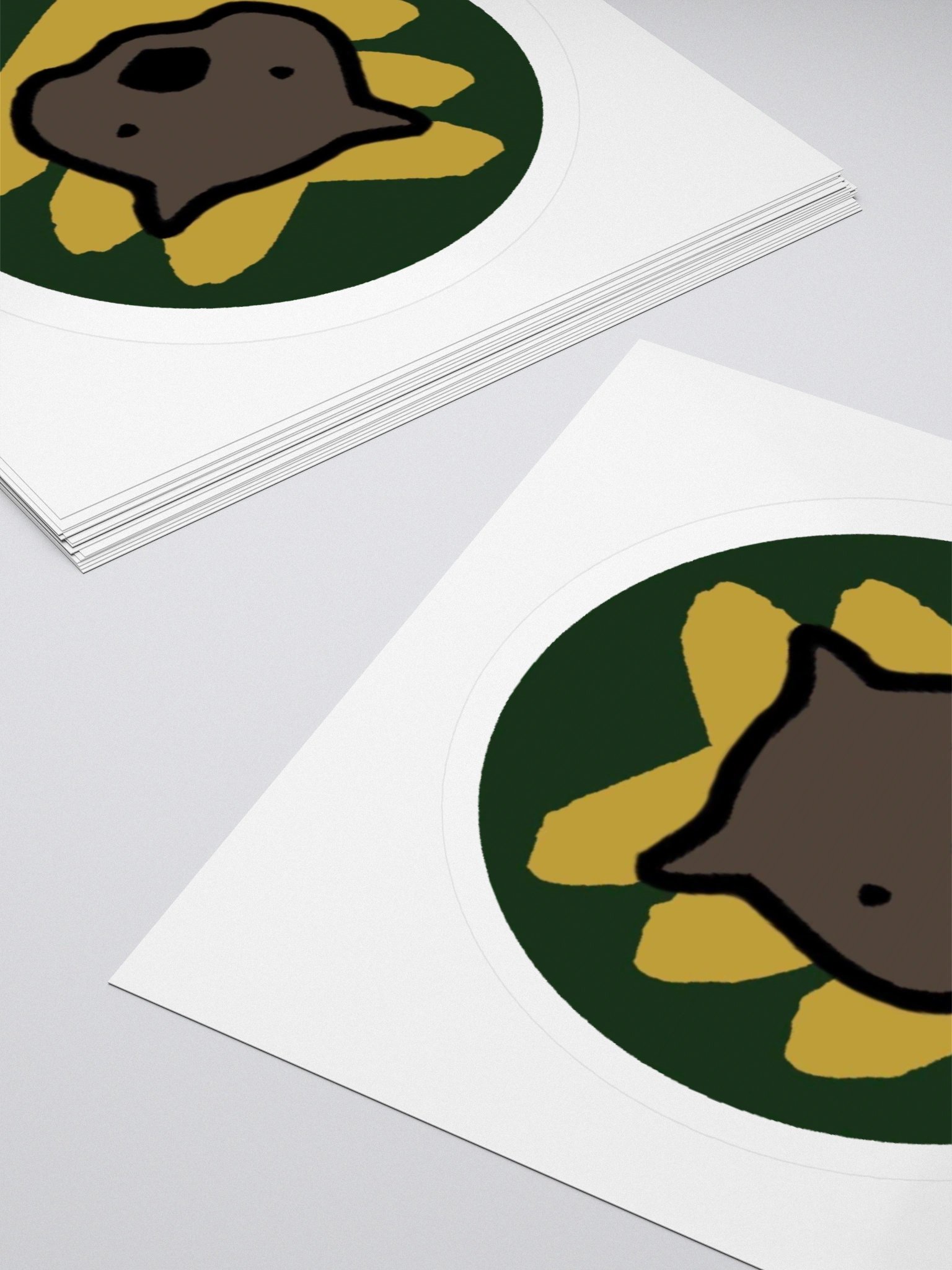 SGT Wombat Logo Round Sticker product image (11)