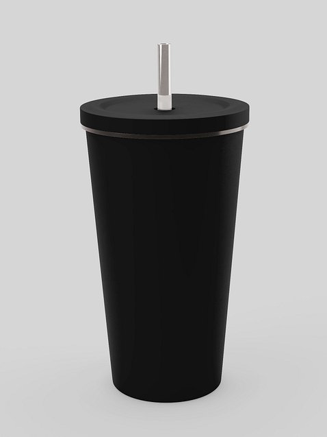 Photo showing Insulated Tumbler with a Straw