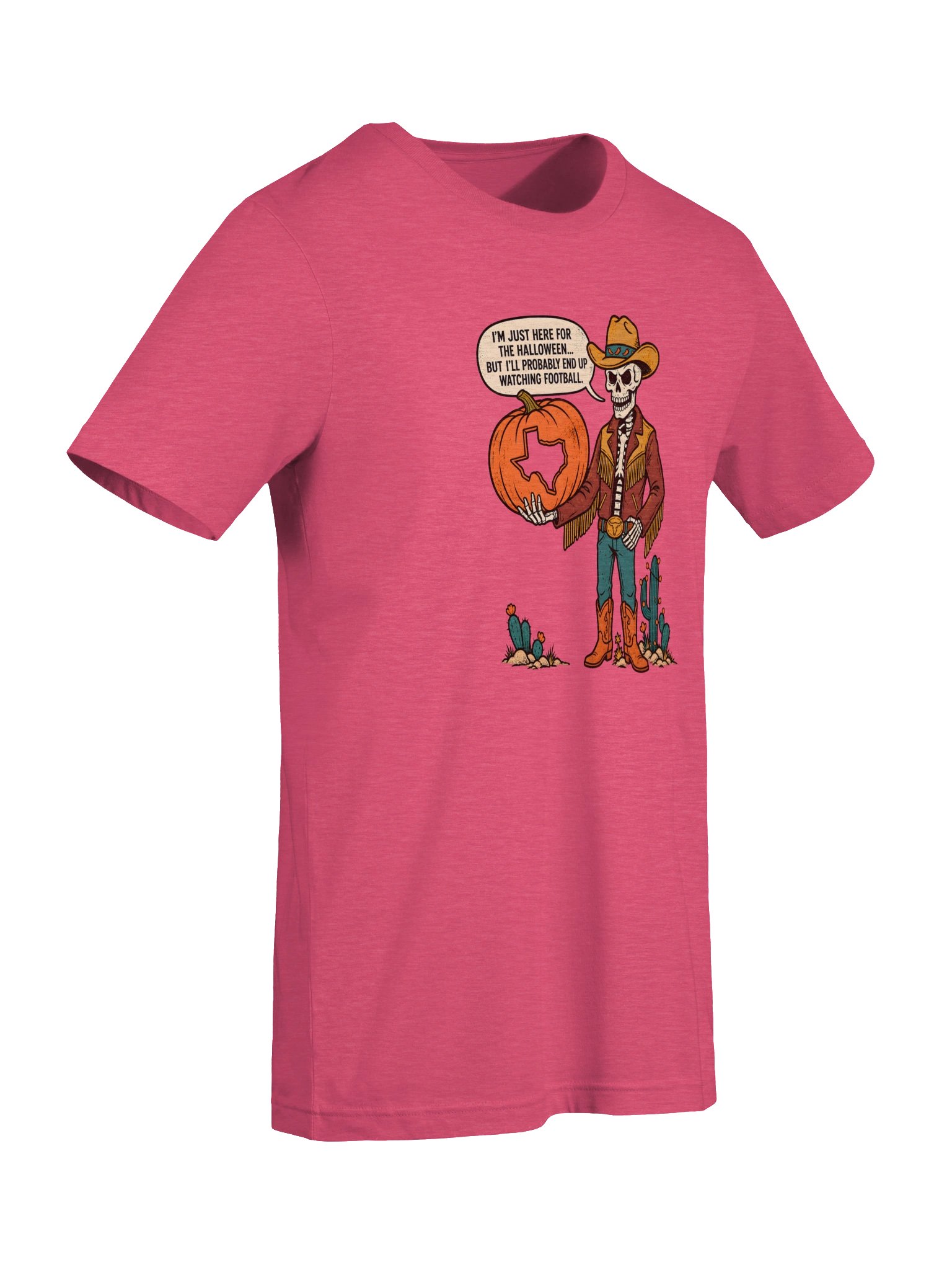Halloween Texas Cowboy Skeleton Womens Shirt product image (7)