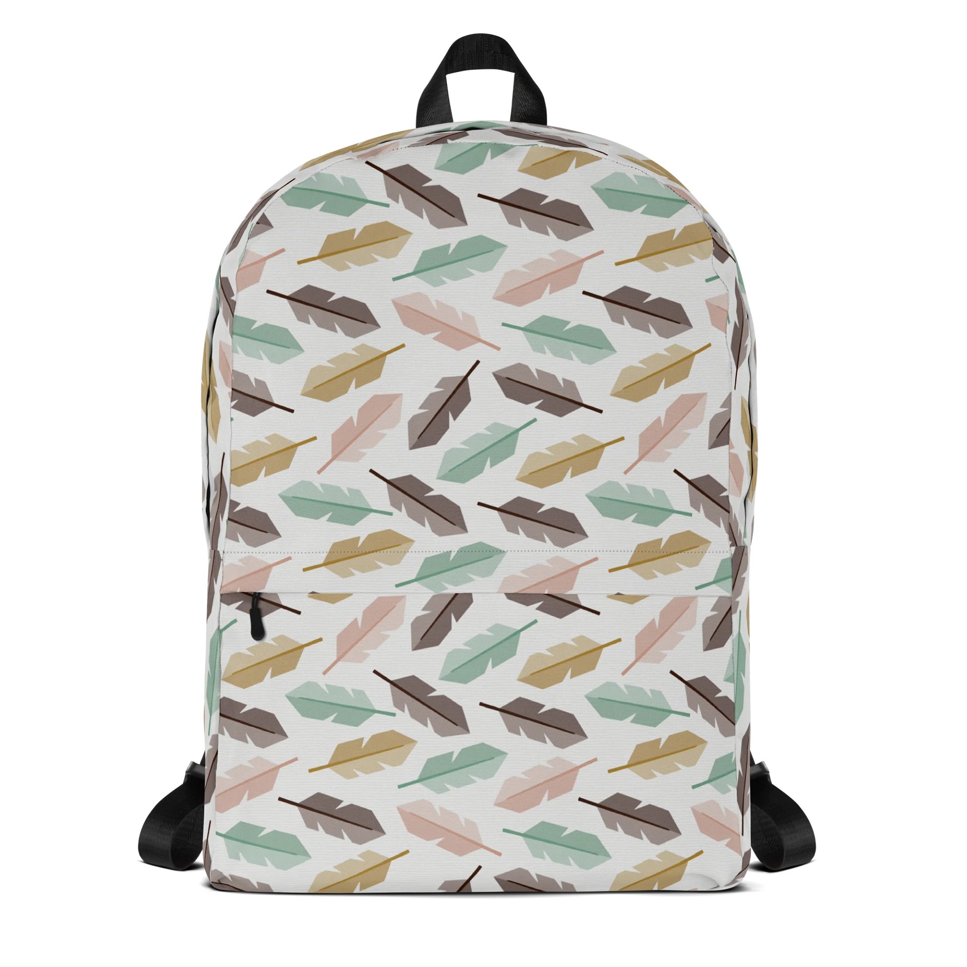 Mid-Century Modern Feathers All-Over Print Backpack product image (1)