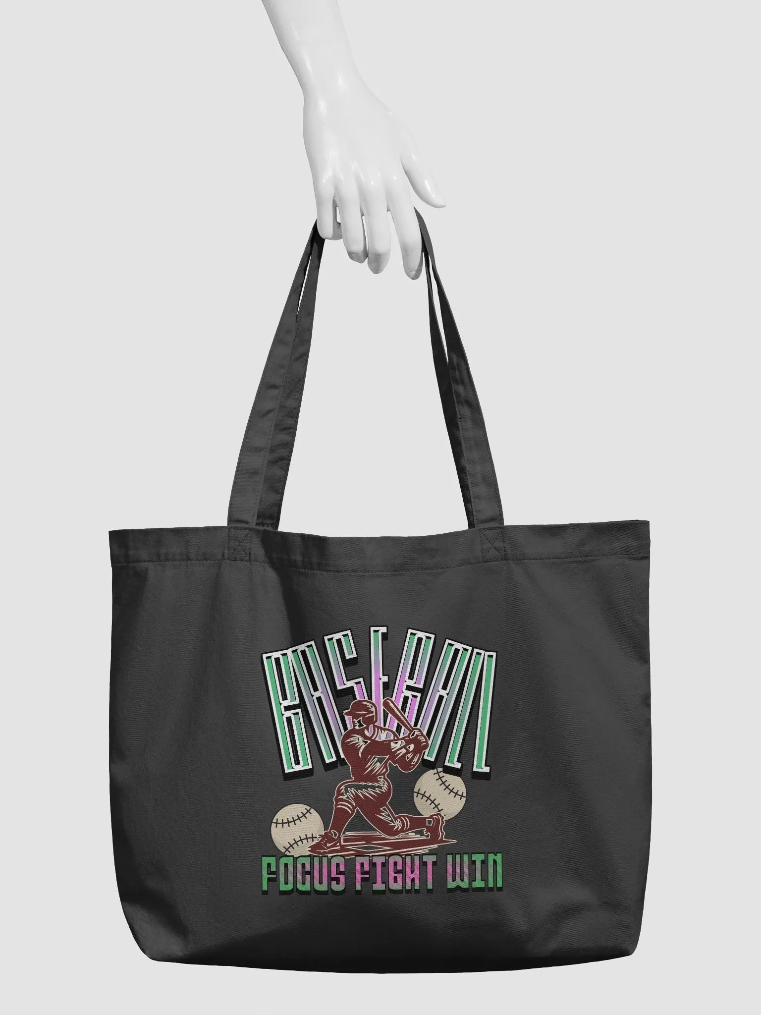 Focus Fight Win Baseball Tote product image (3)