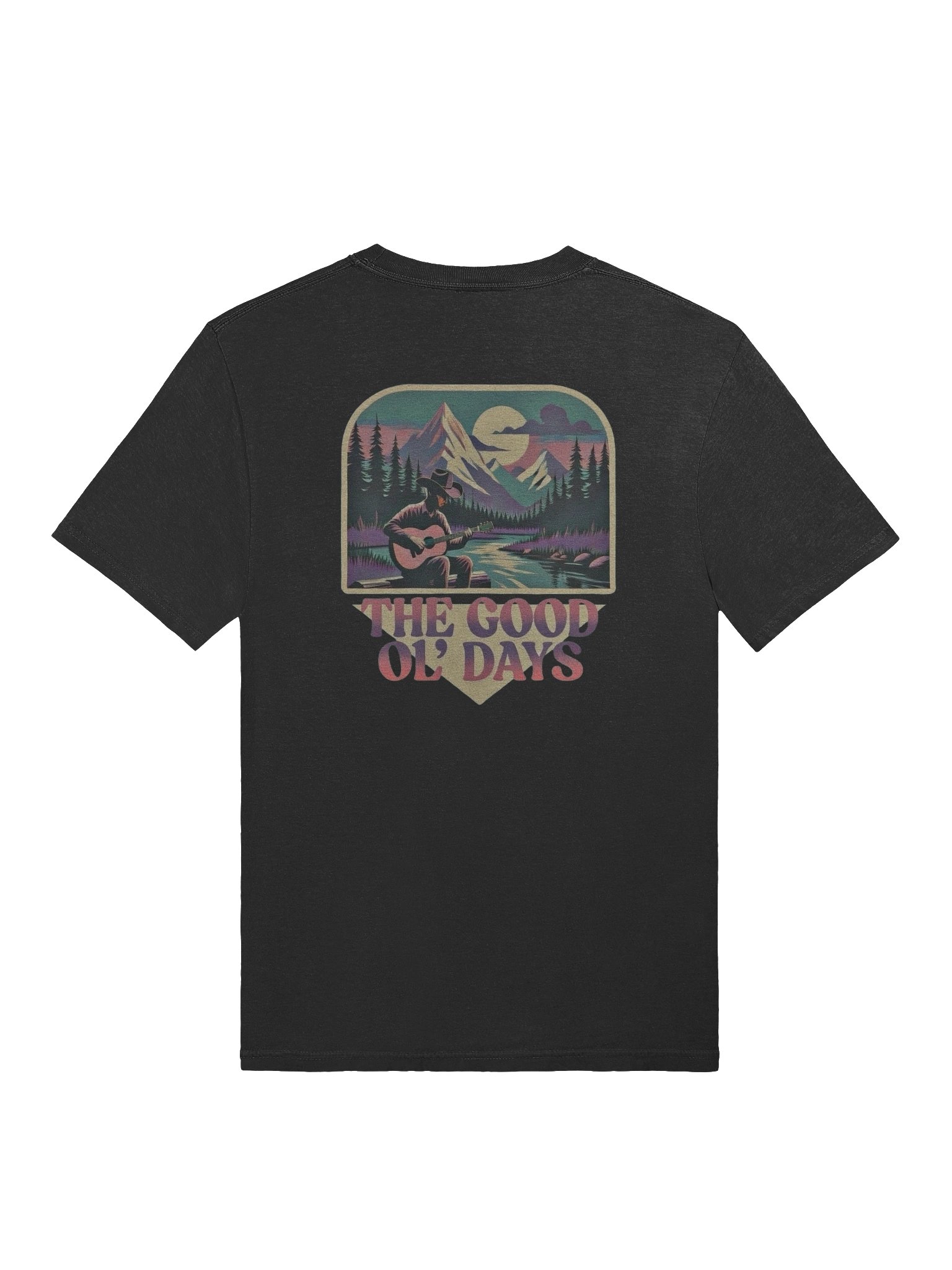 "The Good Ol' Days" Bluegrass Guitar Pocket Tee product image (3)