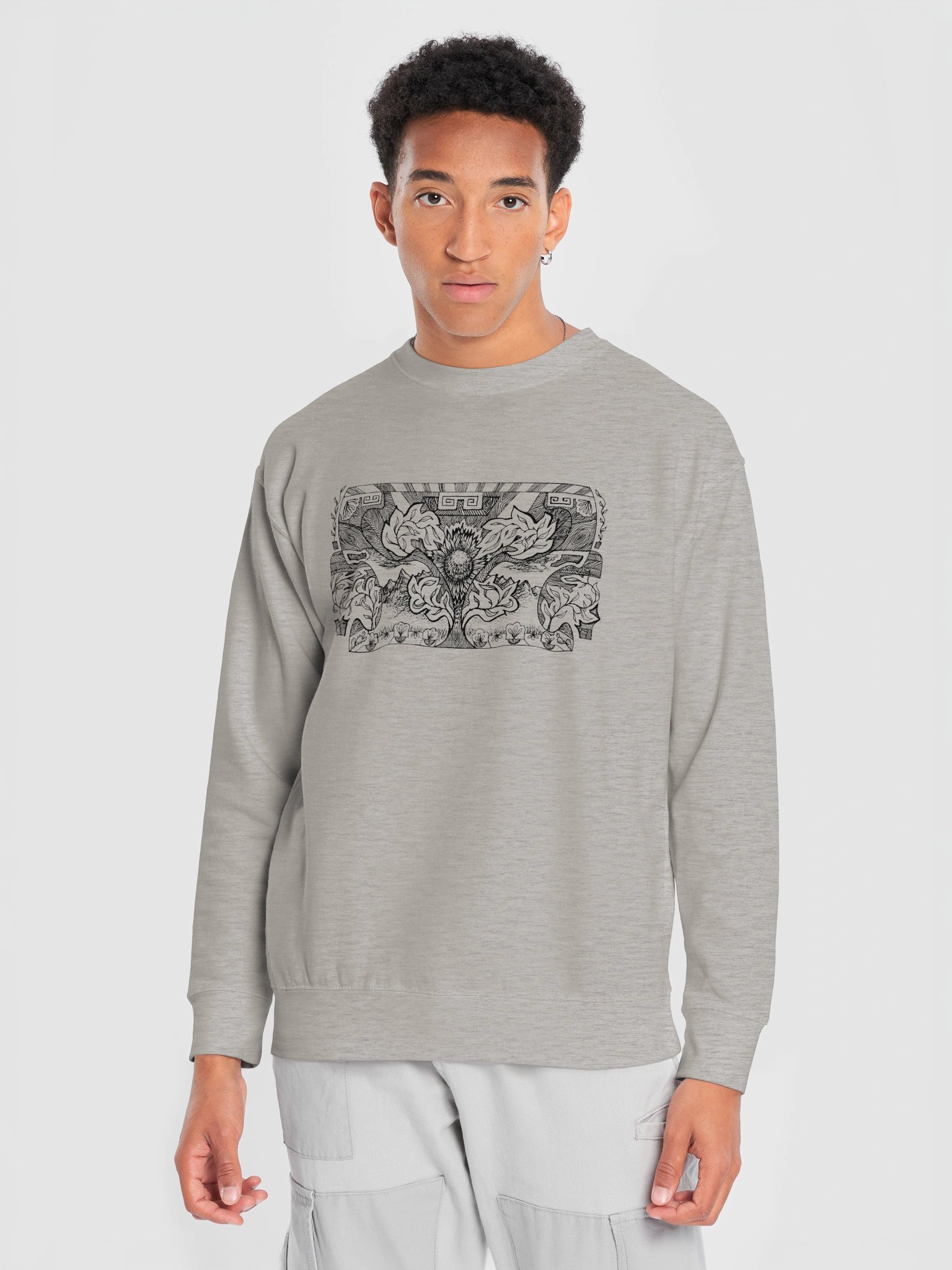 06JL3041 Sunflower Sunrise sweatshirt by Litchfield Studio product image (5)