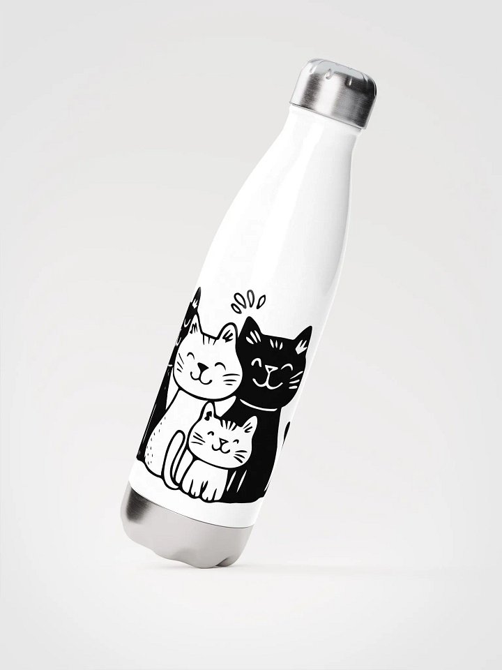 'One Cat Leads to Another' Stainless: Double-Walled Water Bottle product image (2)