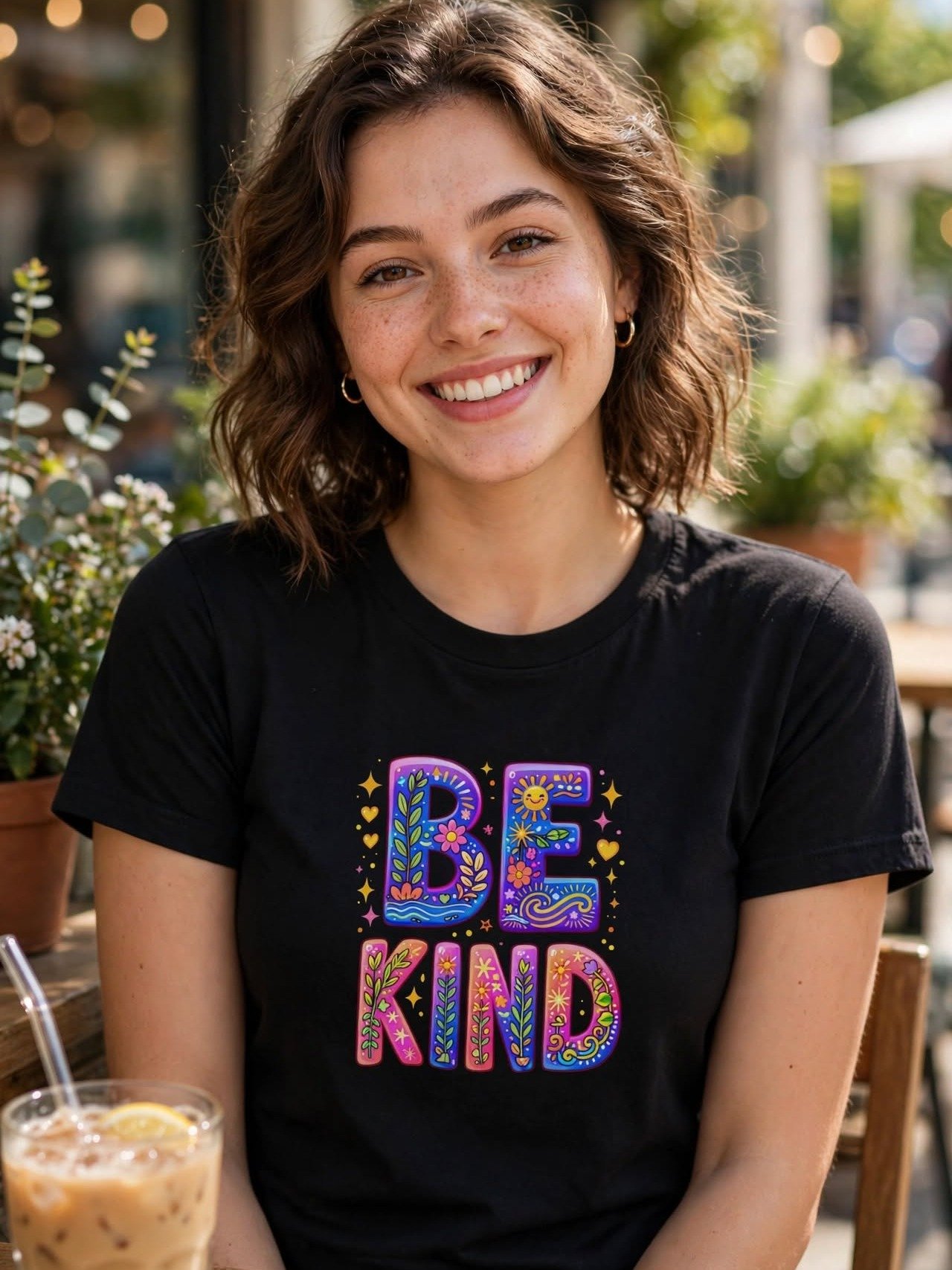 Be Kind Floral Graphic Tee product image (2)