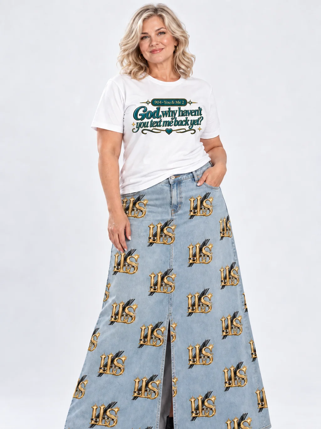904 You & Me 2 — Through Jesus Teal Green Faith-Based Premium Unisex T-Shirt product image (5)