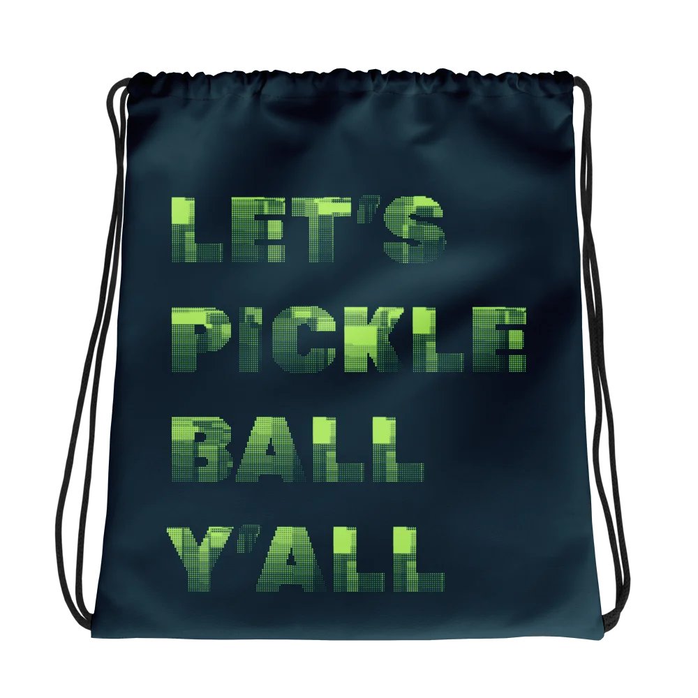 Pickleball Y'all Drawstring Bag product image (1)