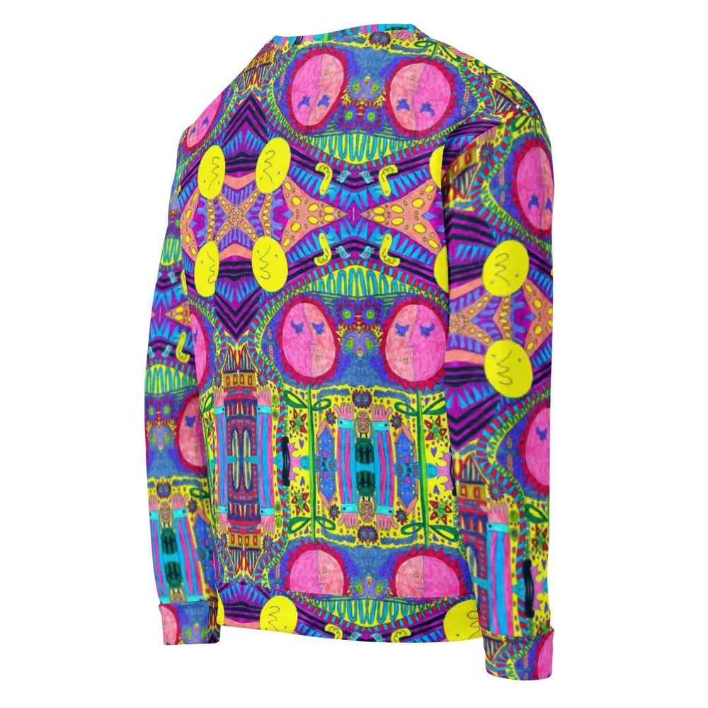 Abstract Surreal Doodle Landscape Mirrored Sweatshirt product image (9)
