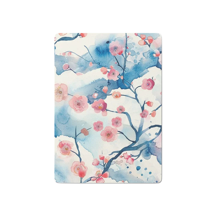 Traditional Japanese Watercolor Poker Cards - Pink Plum Blossom Deck product image (2)