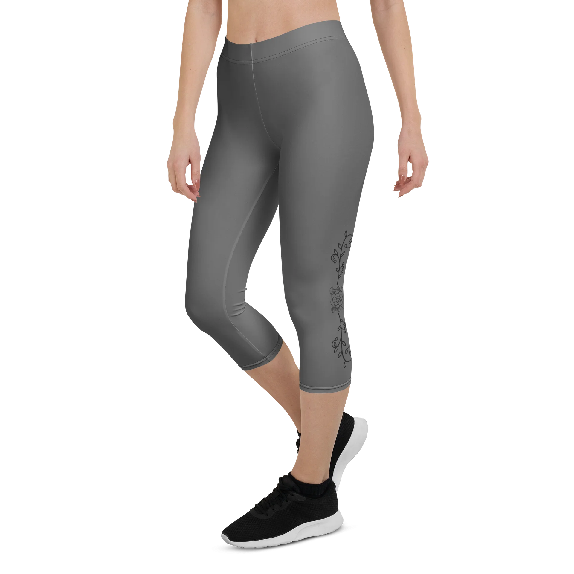 Serenity Pulse – Quiet Bloom Capri Leggings product image (6)